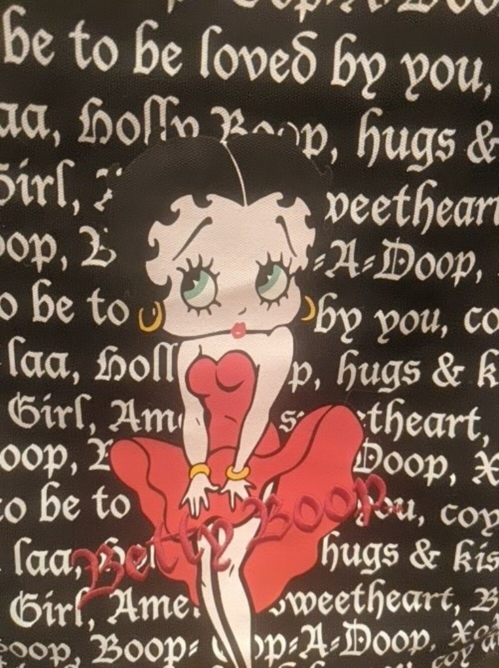 Betty Boop Red, Black & White Retro Pop Art Print